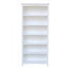 International Concepts Shaker Bookcase, 72"H, White SH08-3227A